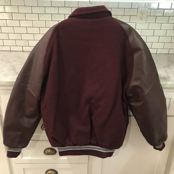 Neff Varsity Jacket Mens Large Wool Letterman Quilted Lined Classic - Picture 2 of 10